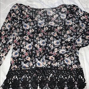 Charlotte Russe long sleeve floral top